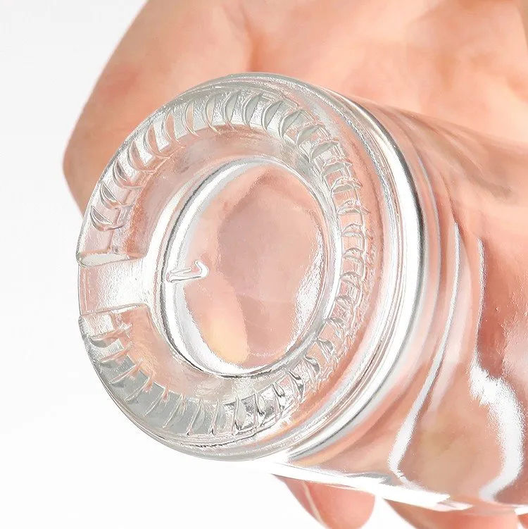 mini glass wine bottles