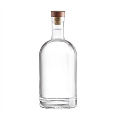 Botella de vidrio de vodka de 750 ml