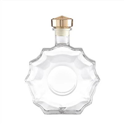 Botella de whisky de cristal