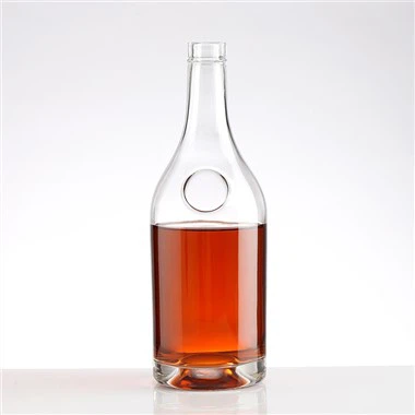 Gran botella de vidrio de vino