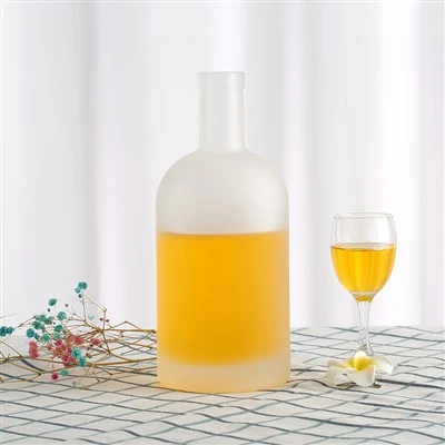 Botellas de whisky de vidrio glaseado