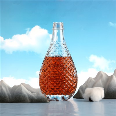 Botellas de vino de vidrio de 500 ml de licor de lujo