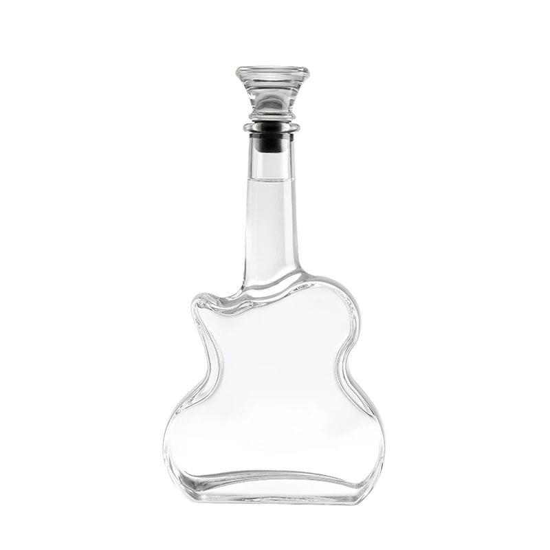 Whisky Wine Guitar Shaped Glass Bottles