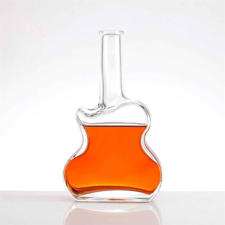 Whisky Wine Guitar Shaped Glass Bottles